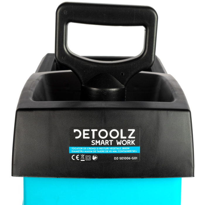 Tocator de crengi si resturi vegetale, 2800W, 45mm diametru maxim de taiere, container 50L [13]