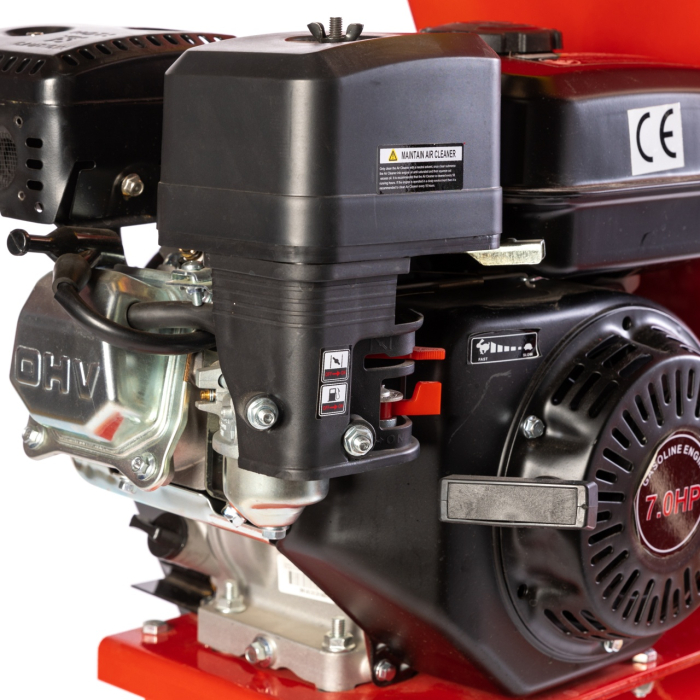 Tocator pentru crengi Micul Fermier, Ø76mm, motor benzina 6.5CP pentru rumegus [3]