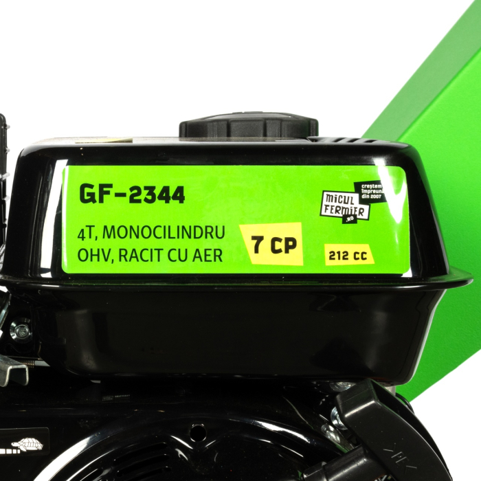 Tocator pentru crengi si vita de vie Micul Fermier, Ø60mm, motor benzina 7CP pentru rumegus [17]