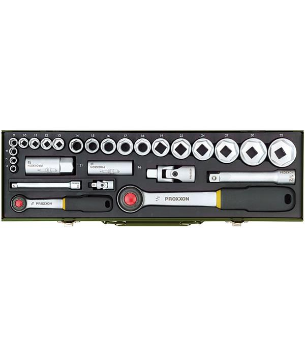 Trusa chei tubulare 1/4' si 1/2', Proxxon 23020, 27 buc [1]