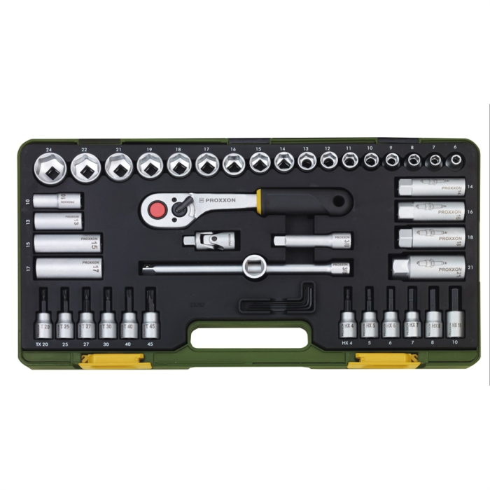 Trusa compacta, Proxxon 23282, 3/8', 47 piese [1]