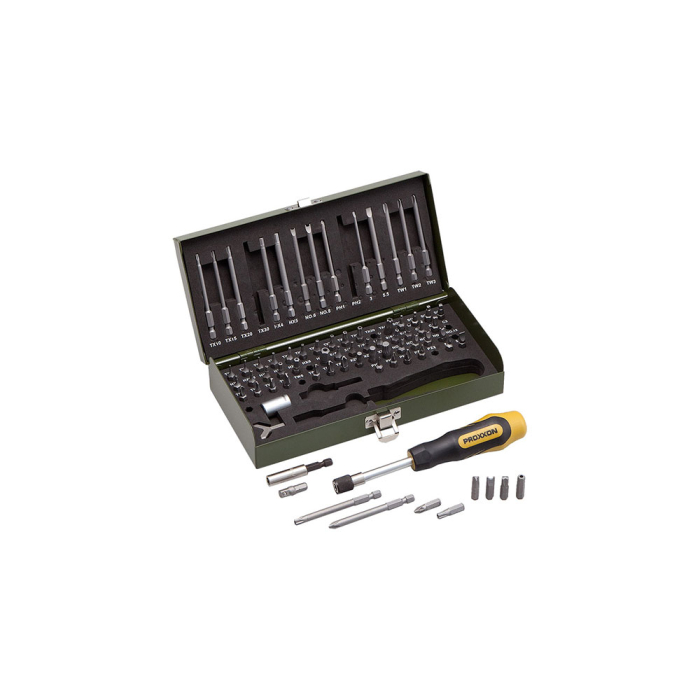 Trusa de biti pentru suruburi de siguranta, Proxxon 23107, 75 piese [2]