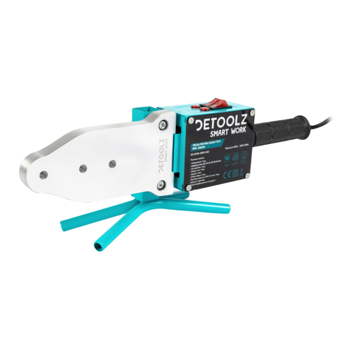 Trusa pentru sudat tevi din PPR Detoolz putere 2000W, diametru sudare 20-63mm [2]