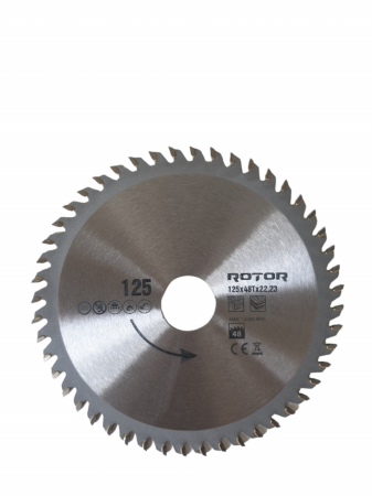 Întreținere casă și fermă - 125X22.23 48T disc de taiat lemnul ROTOR