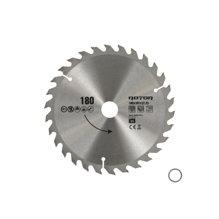  Discuri lemn - 180X22.23 30T disc de taiat lemnul ROTOR