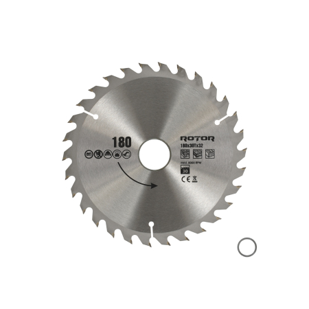  Discuri lemn - 180X32 30T disc de taiat lemnul ROTOR