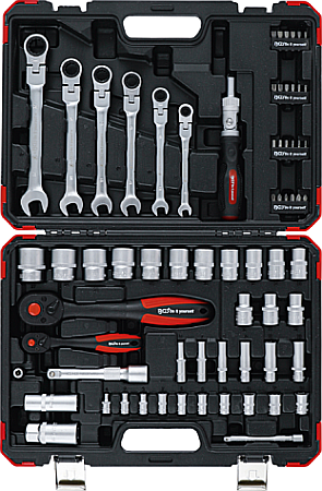 Set chei tubulare, 1/4, 1/2, 68 piese, BGS [1]