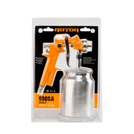 990SA Pistol vopsea metal compresor rezervor metalic ROTOR [3]
