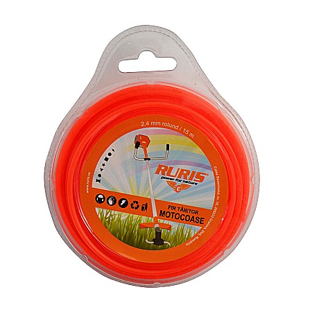 Întreținere casă și fermă - Fir trimmer 2.4 mm (rotund) 15m