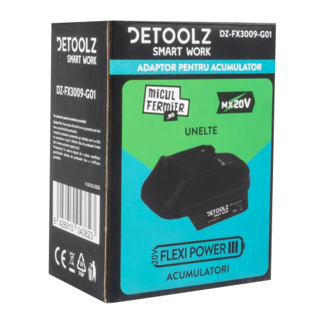 Adaptor Detoolz utilizare acumulator FlexiPower - echipamente Micul Fermier (compatibil Makita LXT) [2]