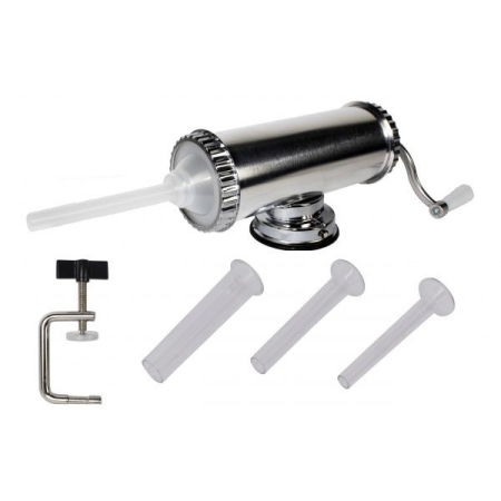 Întreținere casă și fermă - Aparat de Facut Carnati Elefant KY2003, 1.5 kg, inox, Orizontal 3 palnii