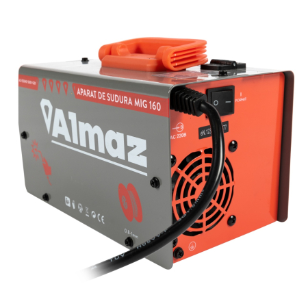 Aparat sudura Almaz, MMA+FCAW(doar sudura sarma flux), intensitate maxima 160A, afisaj digital [14]