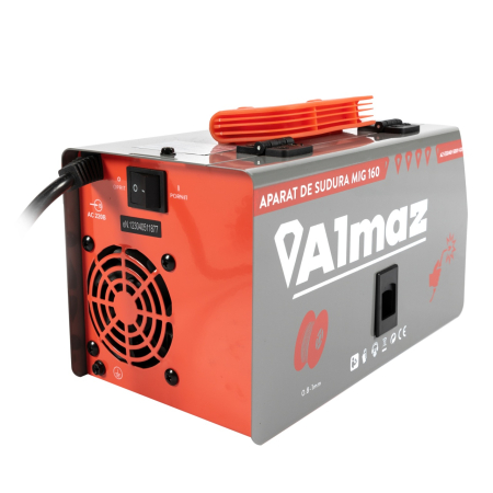 Aparat sudura Almaz, MMA+FCAW(doar sudura sarma flux), intensitate maxima 160A, afisaj digital [15]