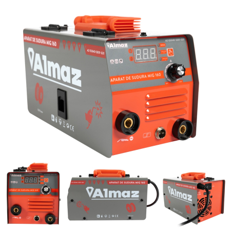 Aparat sudura Almaz, MMA+FCAW(doar sudura sarma flux), intensitate maxima 160A, afisaj digital [8]