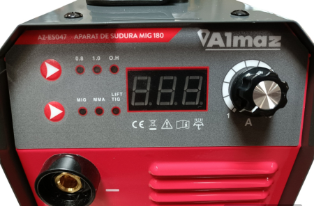 Aparat sudura Almaz, MMA+LiftTIG+FCAW(doar sudura sarma flux), intensitate maxima 180A, afisaj digital [10]