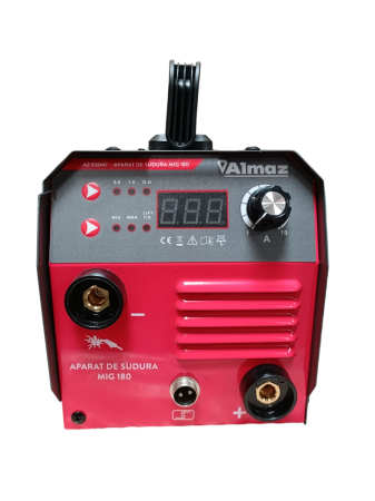 Aparat sudura Almaz, MMA+LiftTIG+FCAW(doar sudura sarma flux), intensitate maxima 180A, afisaj digital [12]