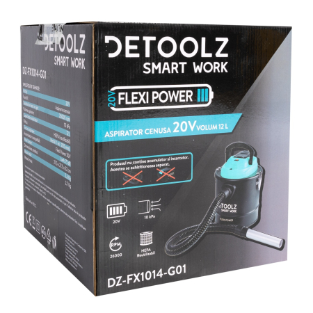 Aspirator cenusa 20V, volum 12L [5]