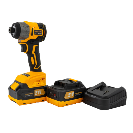 Autofiletanta cu impact pe acumulator ROTOR RSD21, 21 V /3 Ah, 240 Nm,2200 rot/min, 3400 BPM [6]