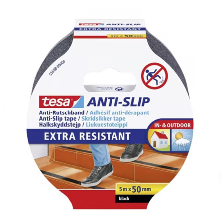 Benzi securizare - BANDA ADEZIVA ANTIDERAPANTA 50MM / 5M - NEGRU