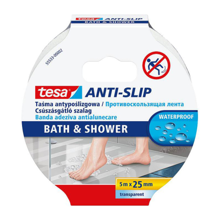 Benzi securizare - BANDA ADEZIVA ANTIDERAPANTA HIDROFUGA 25MM / 5M