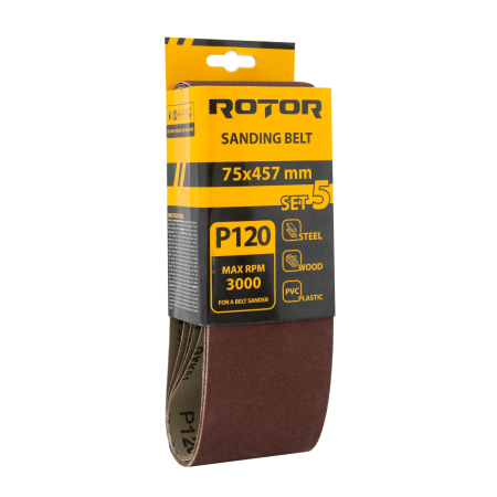  Benzi de Slefuit - Banda de slefuit ROTOR P120 75*457 set 5