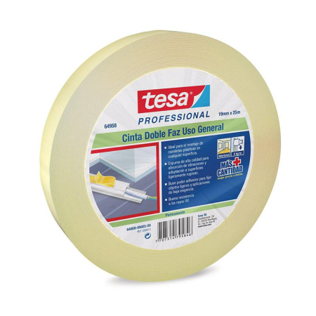 Benzi montare - BANDA DUBLUADEZIVA FIXARE 19MM / 25M