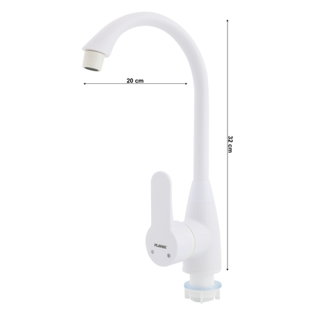Baterie bucatarie din plastic PLAMIX Mario-011 White [1]