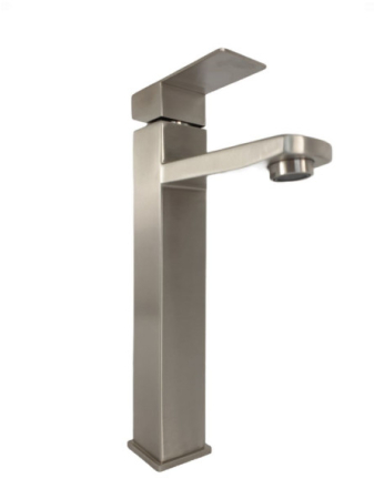 Baterie lavoar MIXXUS KUB-001-HIGH din otel inoxidabil, Monocomanda, Racorduri incluse [2]