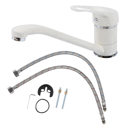 Baterie monocomanda pipa mobila 226mm alb [2]