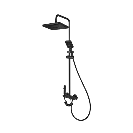 Sanitare  - BCS-009-J black Coloana de dus din otel inoxidabil cu butoane 4 in 1 ARMATA