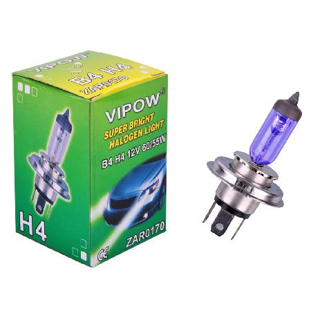 Casă - BEC AUTO HALOGEN-SUPER-ALB - B4-H4/P43T / 12V / 55/60W