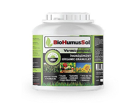 Îngrășăminte Ecologice - Îngrășământ organic Biohumussol Vermicompost Granulat