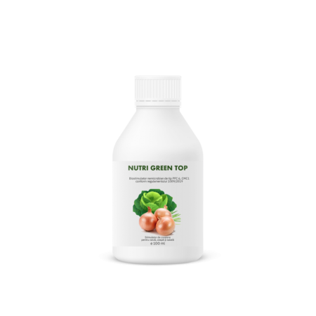 Agricultura ecologică - Biostimulator organic lichid de creștere pentru varză, salată și ceapă, Nutri Green Top