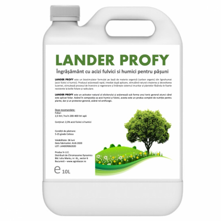Agricultura ecologică - Biostimulator organic lichid pentru pajiști și pășuni, Lander Profy