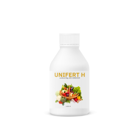 Îngrășăminte Ecologice - Biostimulator organic lichid pentru toate tipurile de culturi vegetale Unifert H