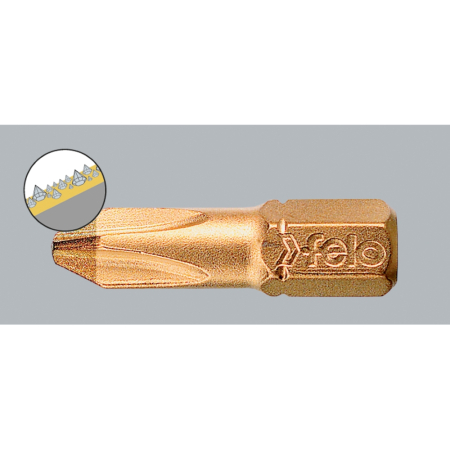 Bit diamantat profil Phillips, Felo, C6.3, PH2, 25mm [1]
