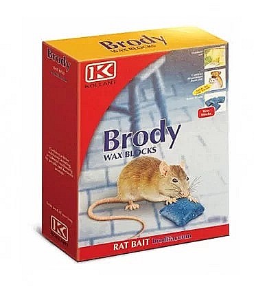 Antidaunatori - Momeală pentru șoareci și șobolani Brody Crunchy Wax Block