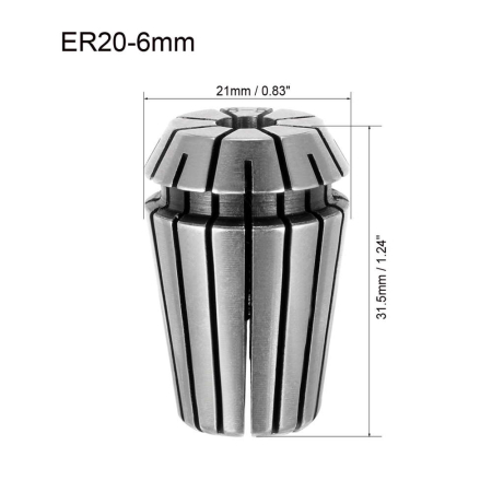 Bucsa elastica ER20, prindere 1.0 mm [2]