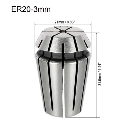 Bucsa elastica ER20, prindere 3.0 mm [2]