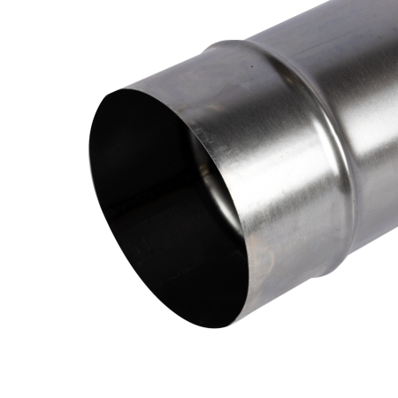 Burlan pentru soba pe lemne, 100cm, ø120mm, Zincat [2]