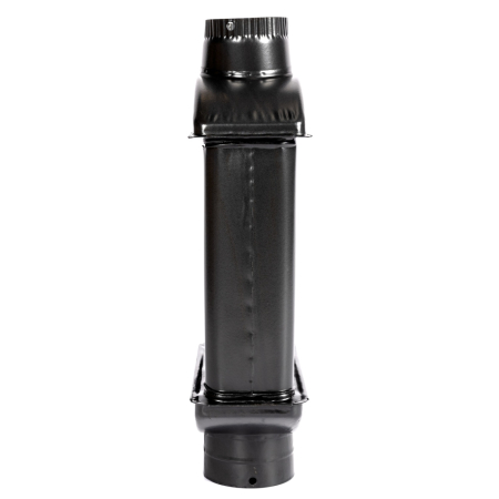 Burlan recuperator caldura, plat, 120 mm, Gri mat [2]