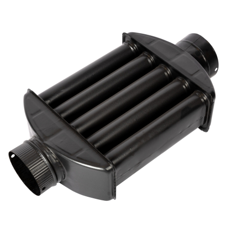 Burlan recuperator caldura plat, 130 mm, Gri mat [3]