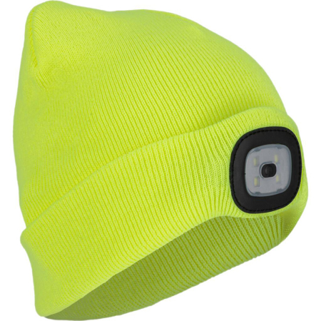 Organizare depozitare, protectie - CACIULA CU ILUMINARE (DETASABILA) / 4 LEDURI / GALBEN