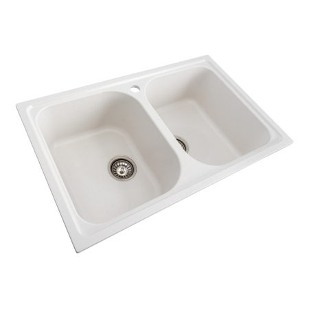 Chiuveta de bucatarie Elefant Premium Equatoria, Alb, 785x490 mm [2]