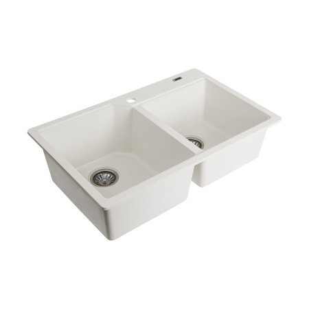 Chiuveta de bucatarie Elefant Premium Harmony , Alb, 775x495/420 mm [5]