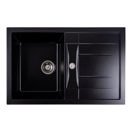 Întreținere casă și fermă - Chiuveta de bucatarie Elefant Premium Troya 7850 , Negru metalic 776x496 mm