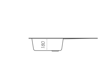 Chiuveta din compozit de granit pentru bucatarie ELEFANT PREMIUM 7850 VERONA Nisip 775 x 495 mm [1]