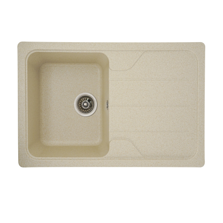 Chiuveta din compozit de granit pentru bucatarie ELEFANT PREMIUM 7850 VERONA Nisip 775 x 495 mm [0]
