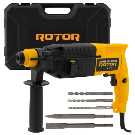 Întreținere casă și fermă - Ciocan rotopercutor ROTOR RRH700 , Putere 700W , 870 RPM,