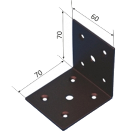 Feronerie - COLTAR DULGHERIE NEGRU VOPSIT 60X70X70